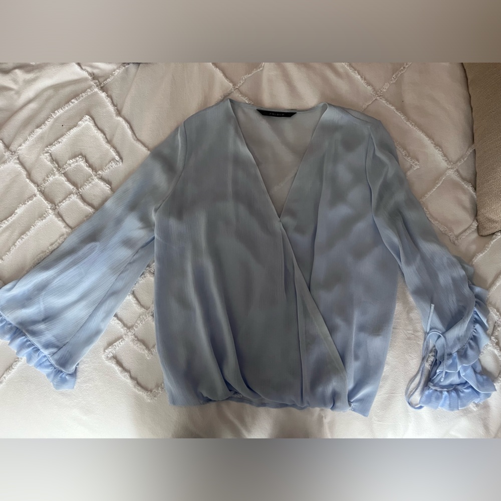Zara cross over blouse